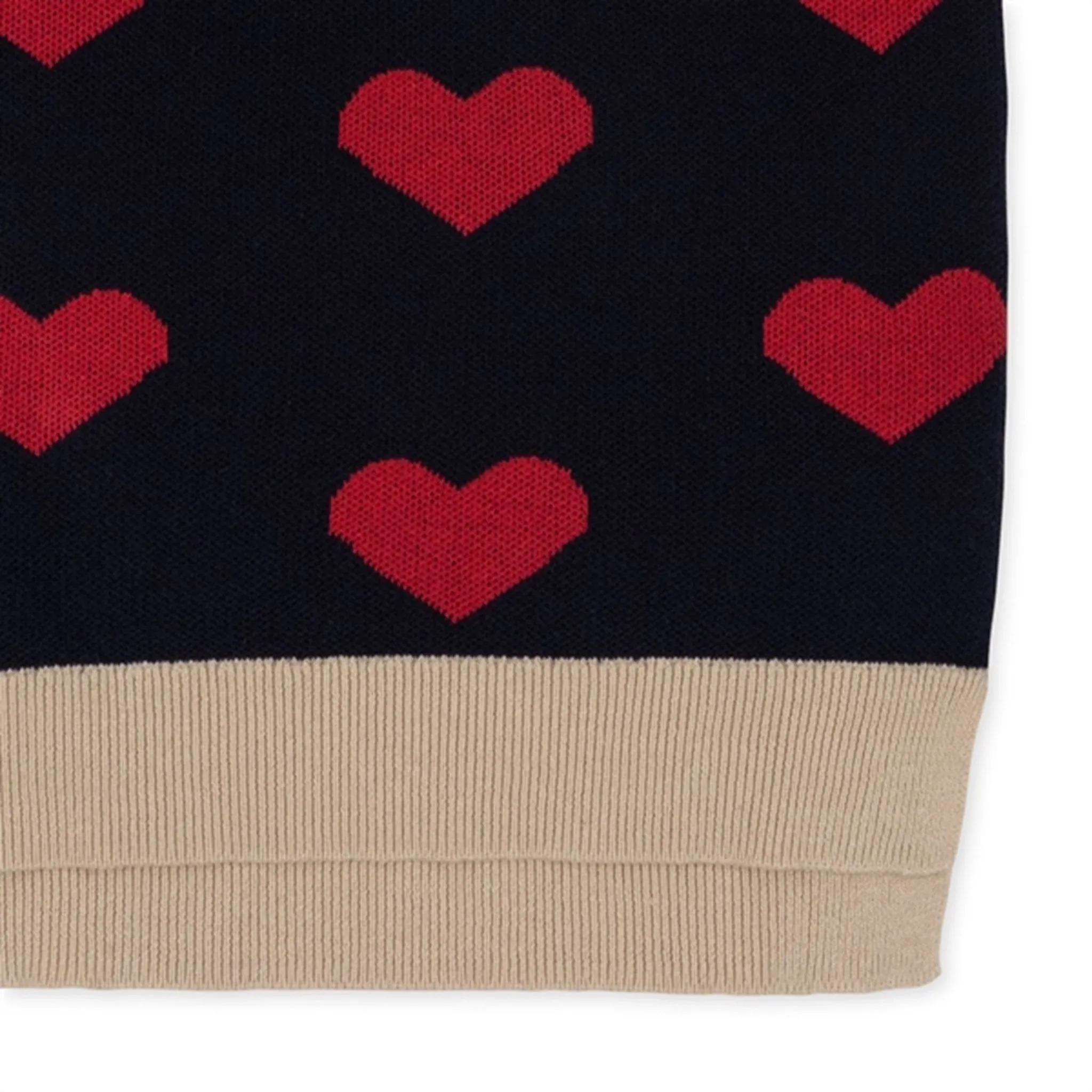 Konges Sløjd Navy Heart Lapis Knit Dress