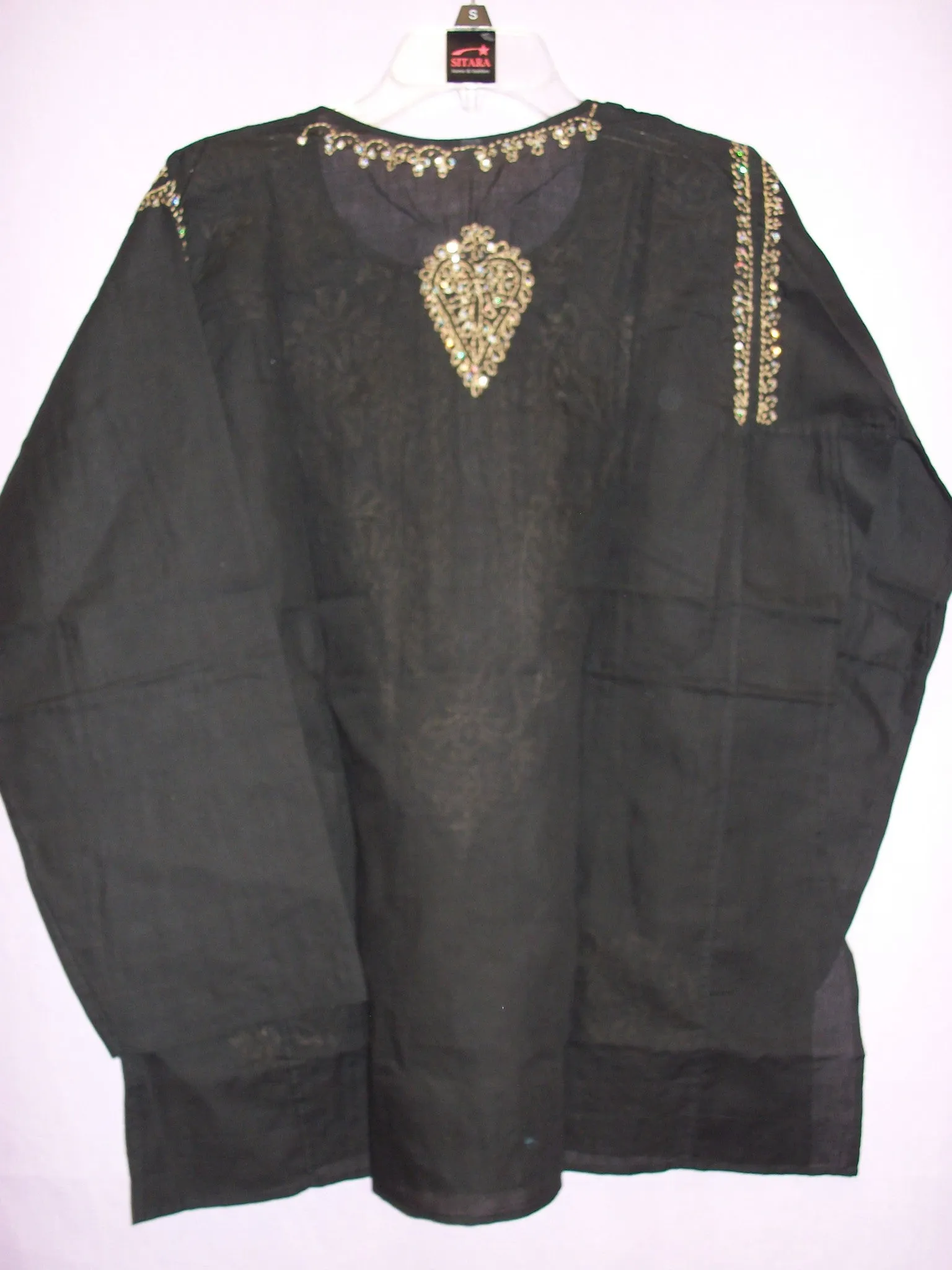 Kurti Tunic Shirt Blouse Black