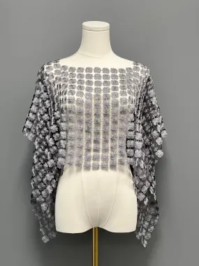 Lace Poncho (Silver)