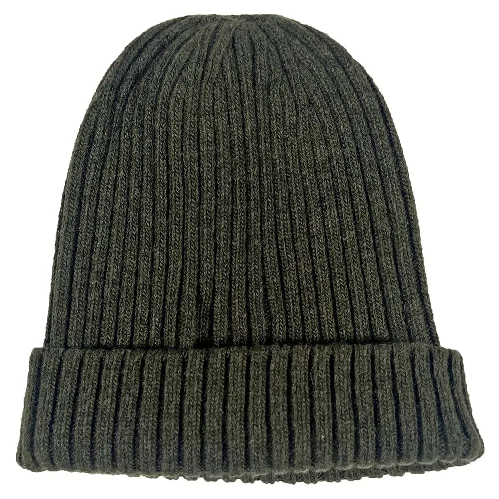 Lambswool Rib Beanie