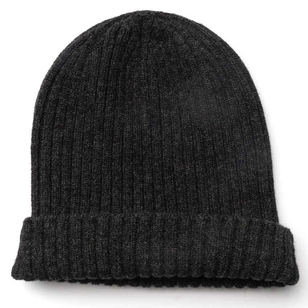 Lambswool Rib Beanie