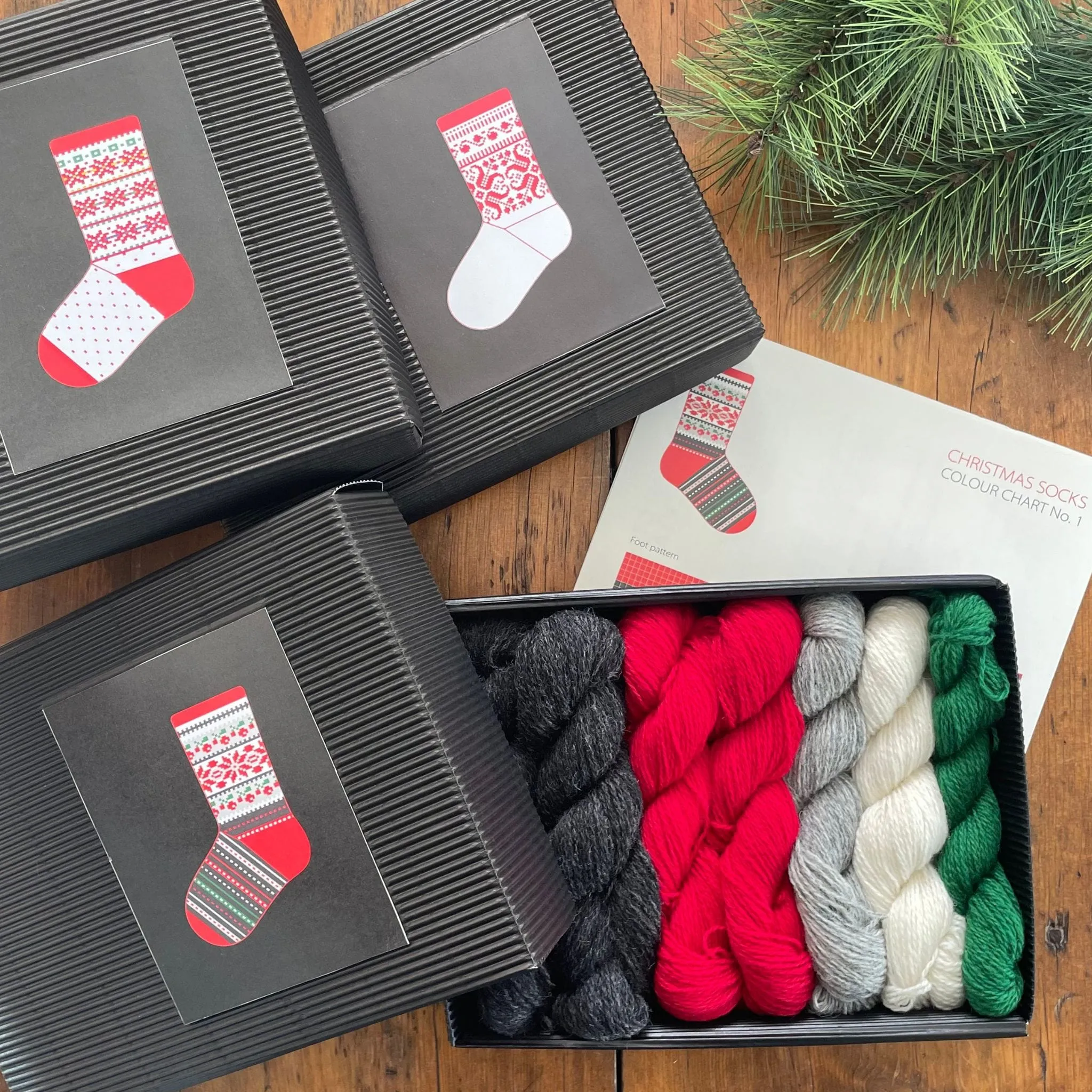 Latvian Christmas Socks Kit