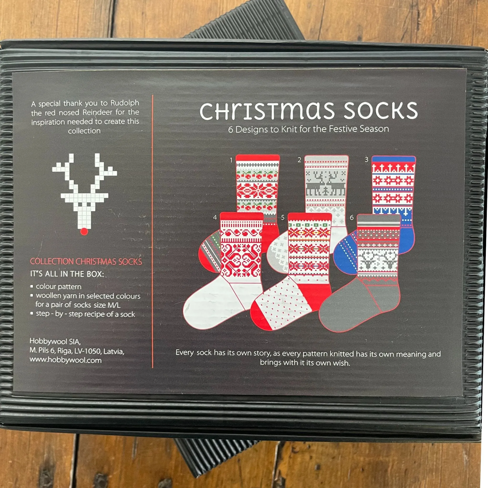 Latvian Christmas Socks Kit