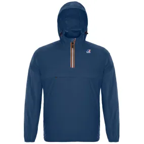 Leon - Packable Quarter Zip Rain Jacket in Blue Deep