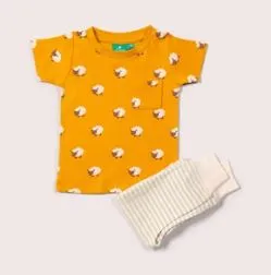 Little Green Radicals - Counting Sheep Organic T-Shirt & Jogger Playset