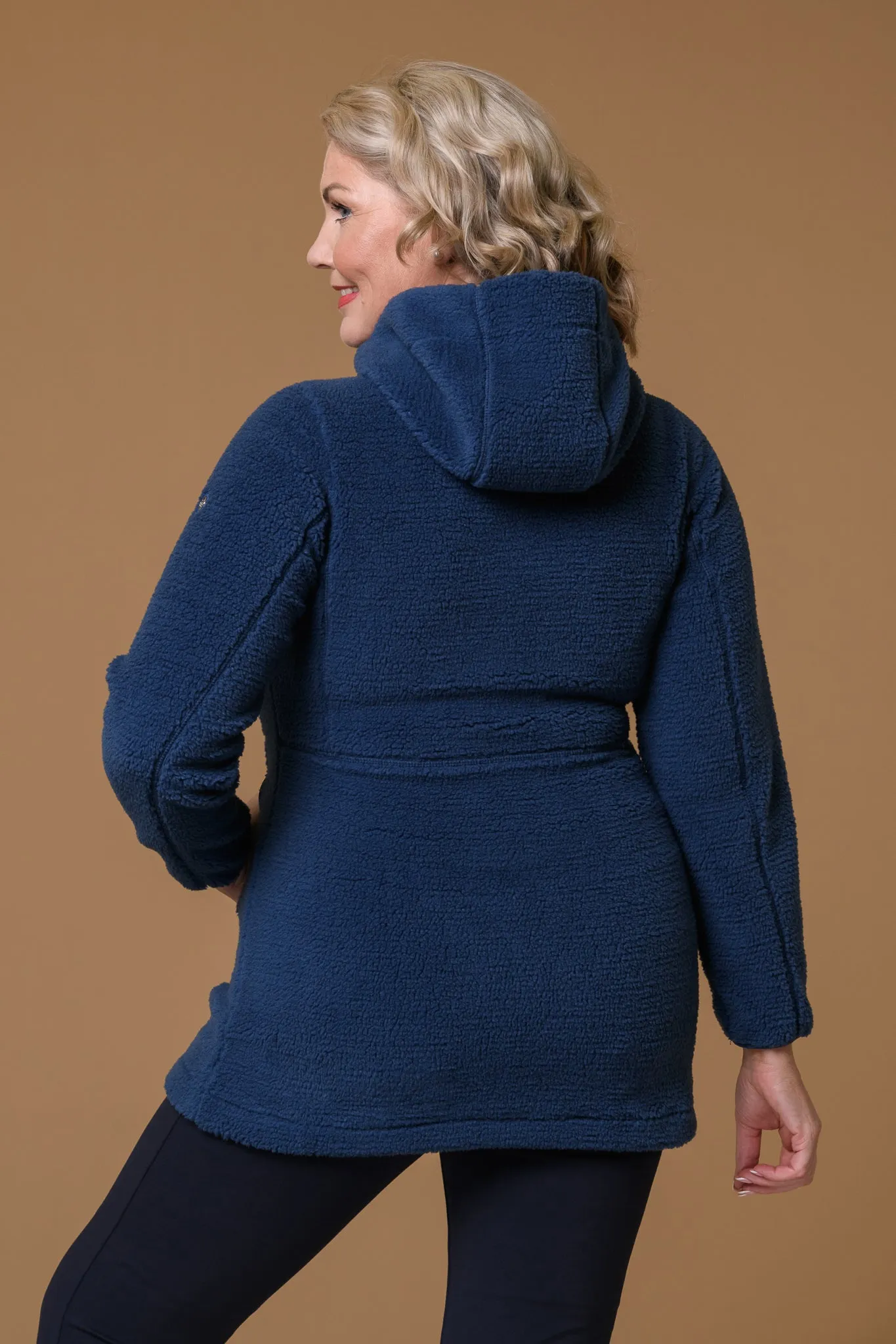 Long Fleece Jacket-Blue