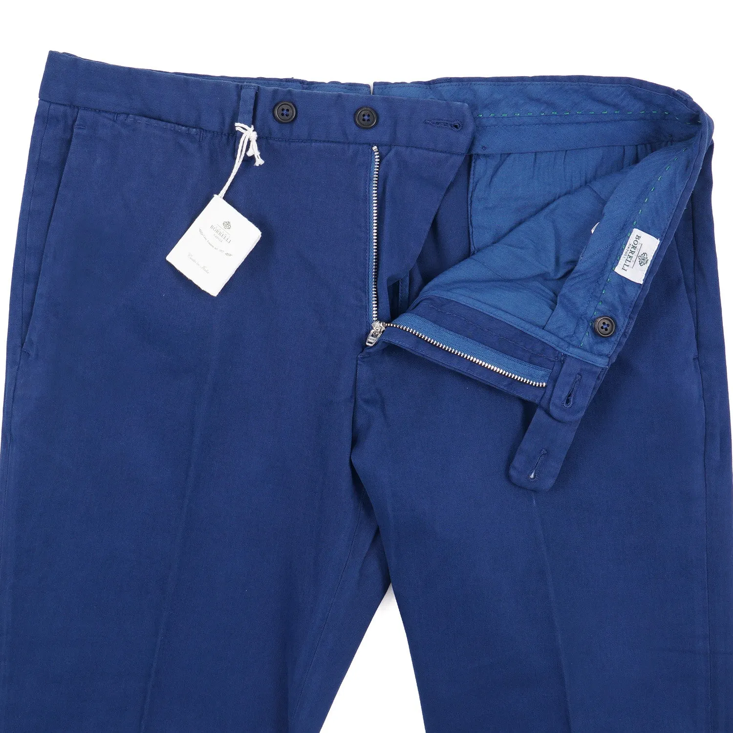 Luigi Borrelli Regular-Fit Cotton Pants