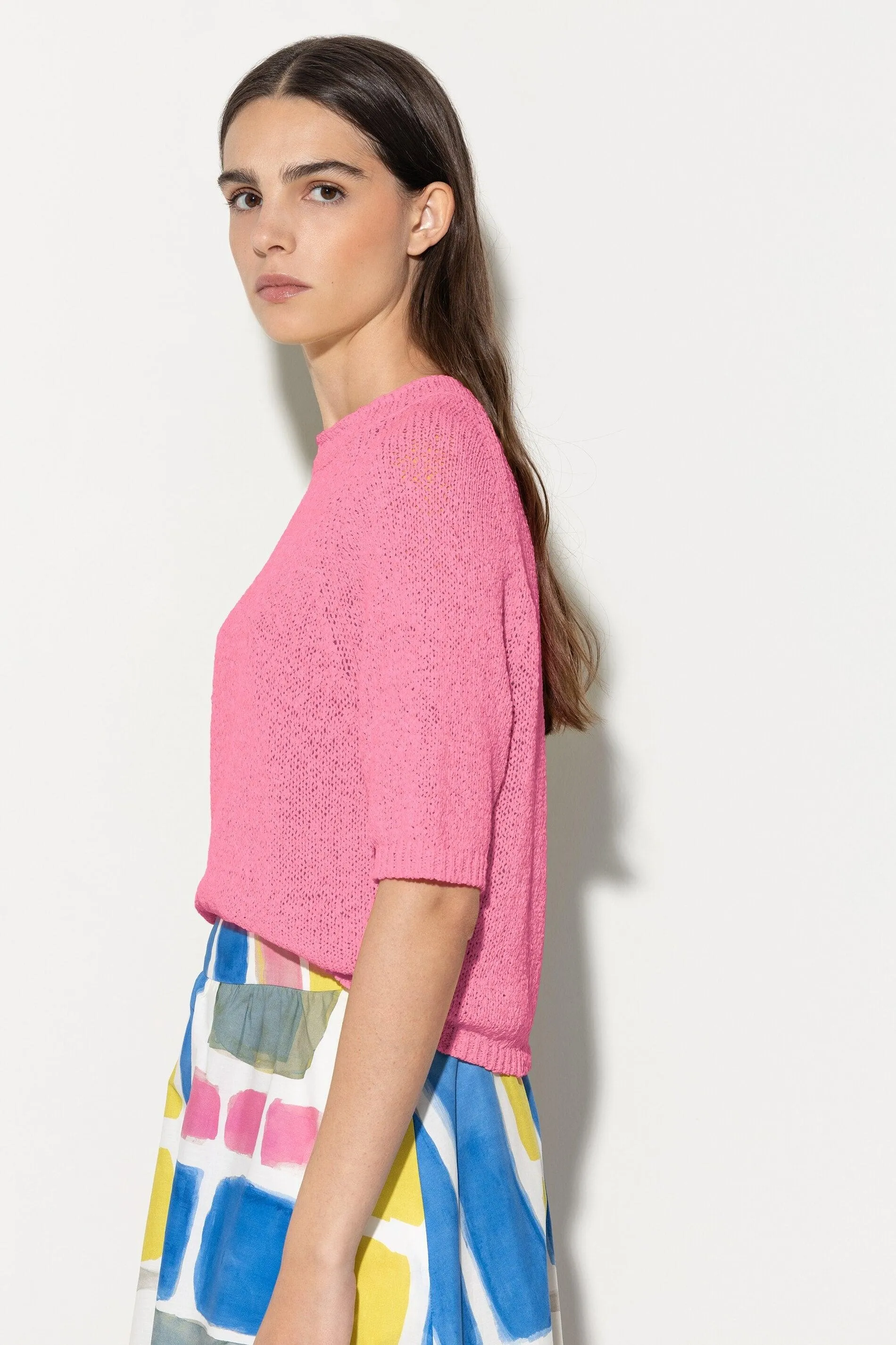 Luisa Cerano Tape Yarn Knit Pullover