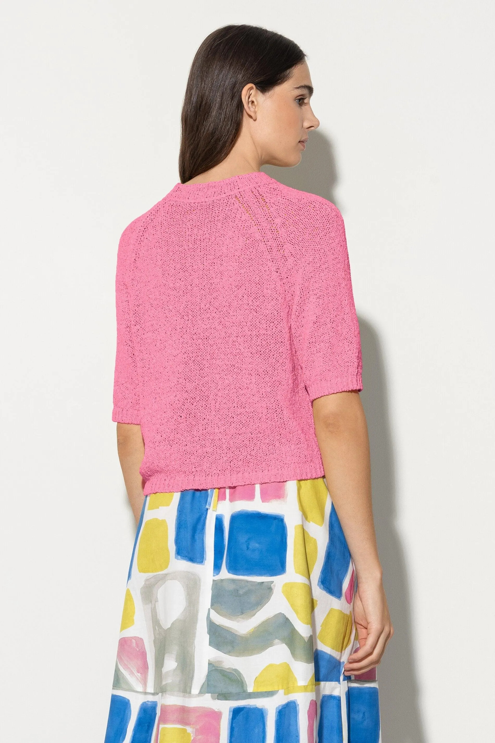 Luisa Cerano Tape Yarn Knit Pullover