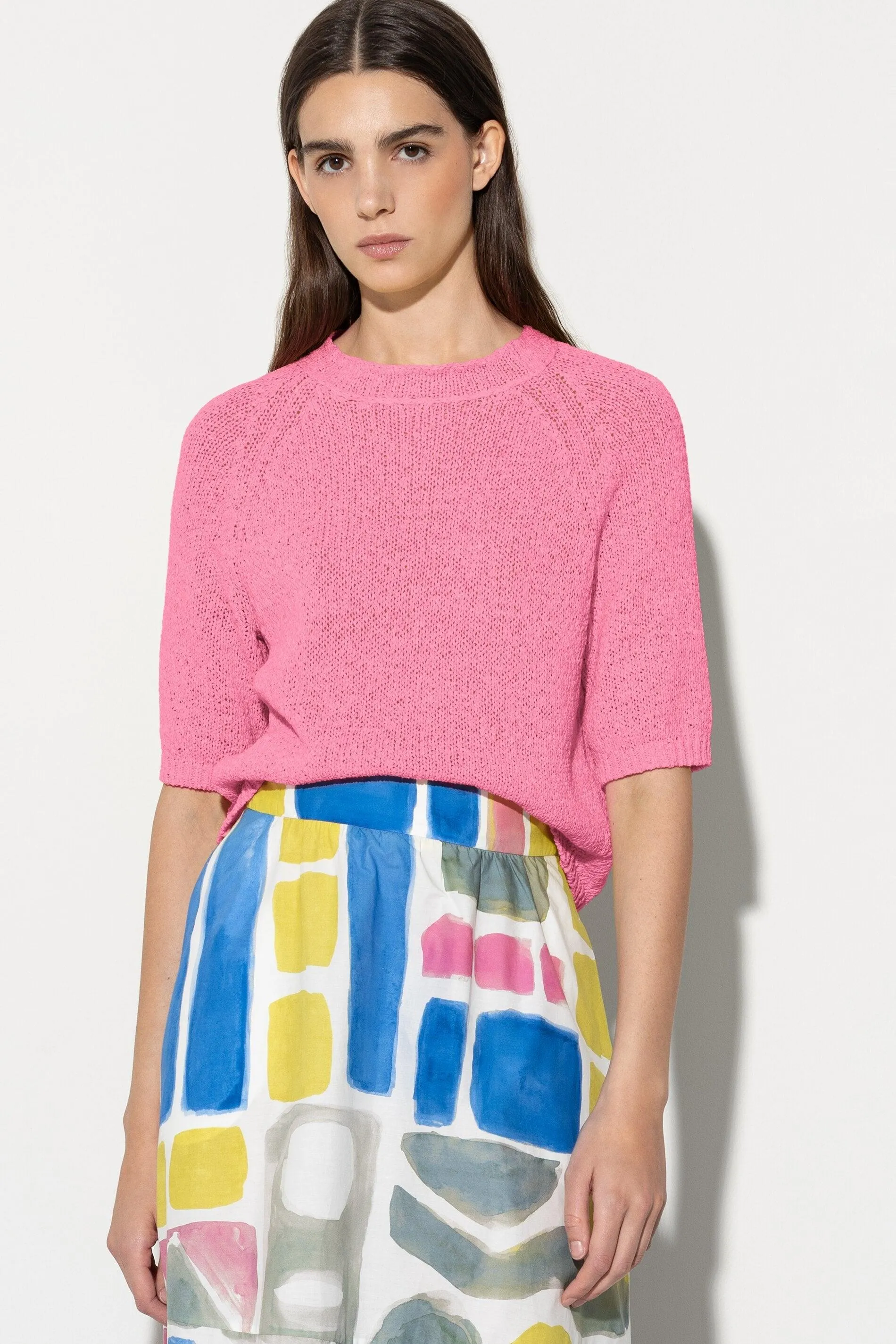 Luisa Cerano Tape Yarn Knit Pullover