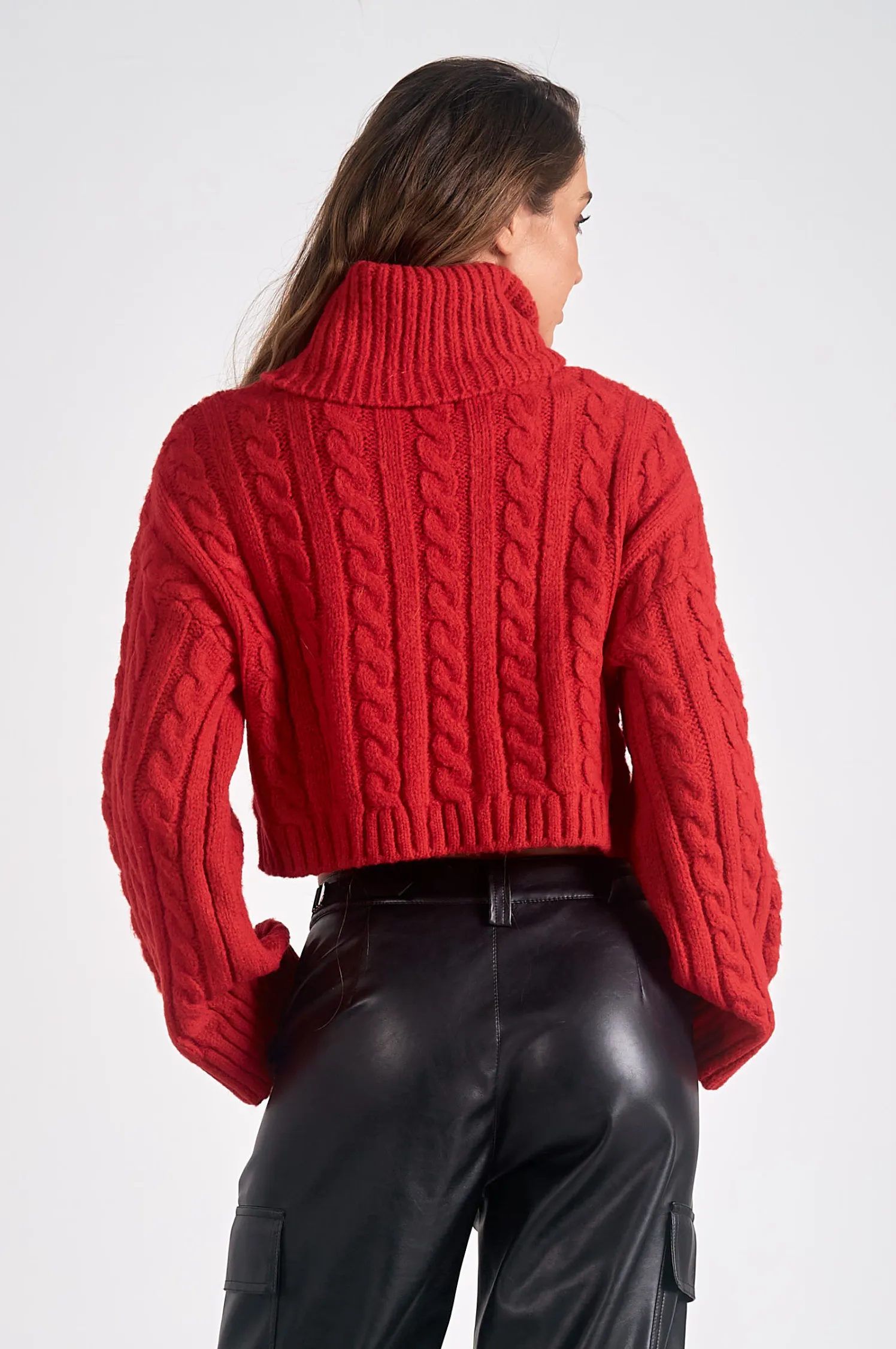 Mallory Cable Knit Turtleneck