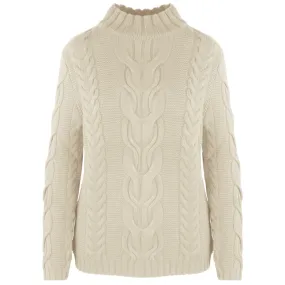 Malo Beige Wool Sweater