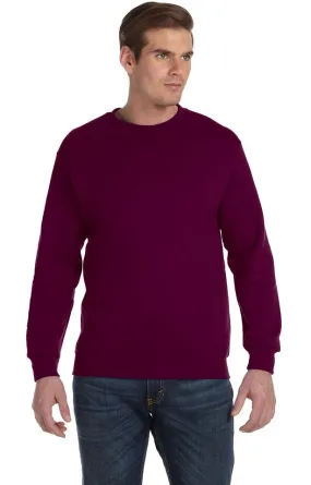 Maroon Adult Unisex DryBlend® 9 oz., 50/50 Fleece Crew