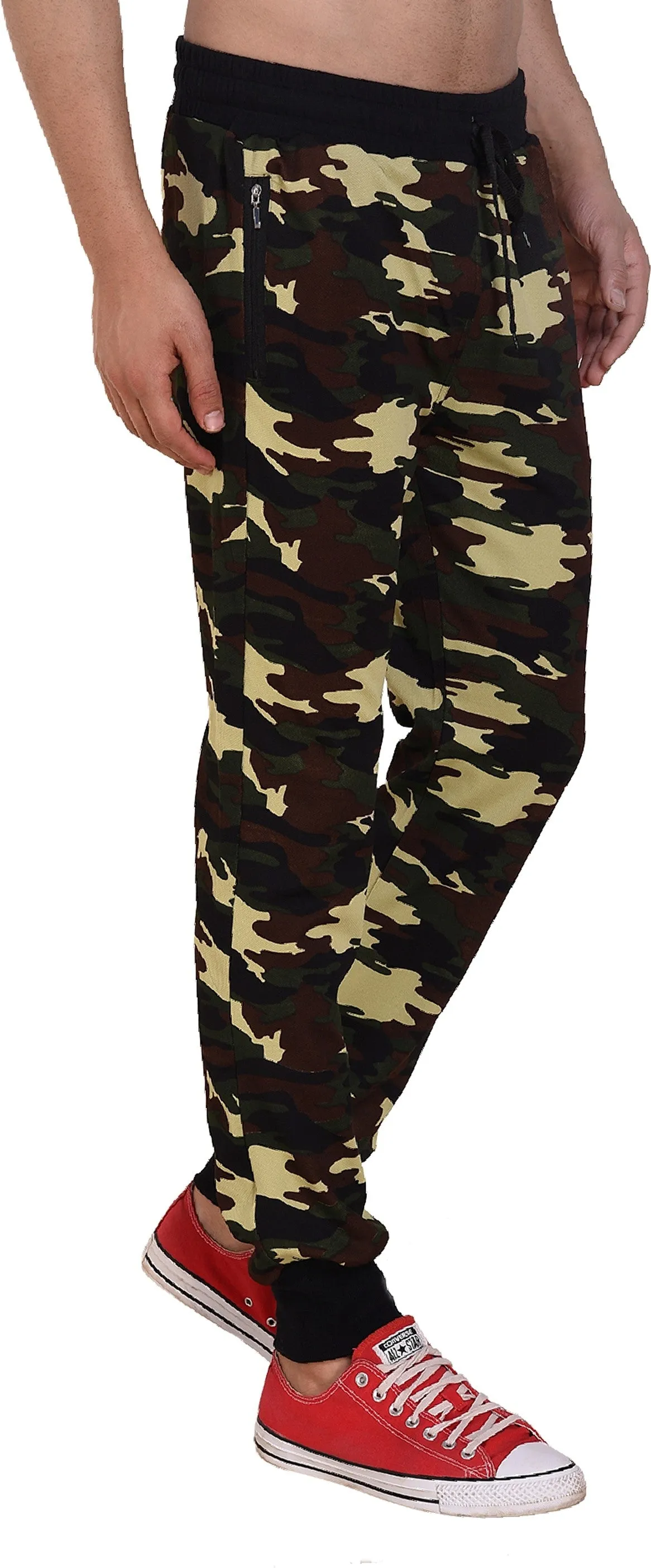 Men Camouflage Multicolor Track Pants (Pack of 1)