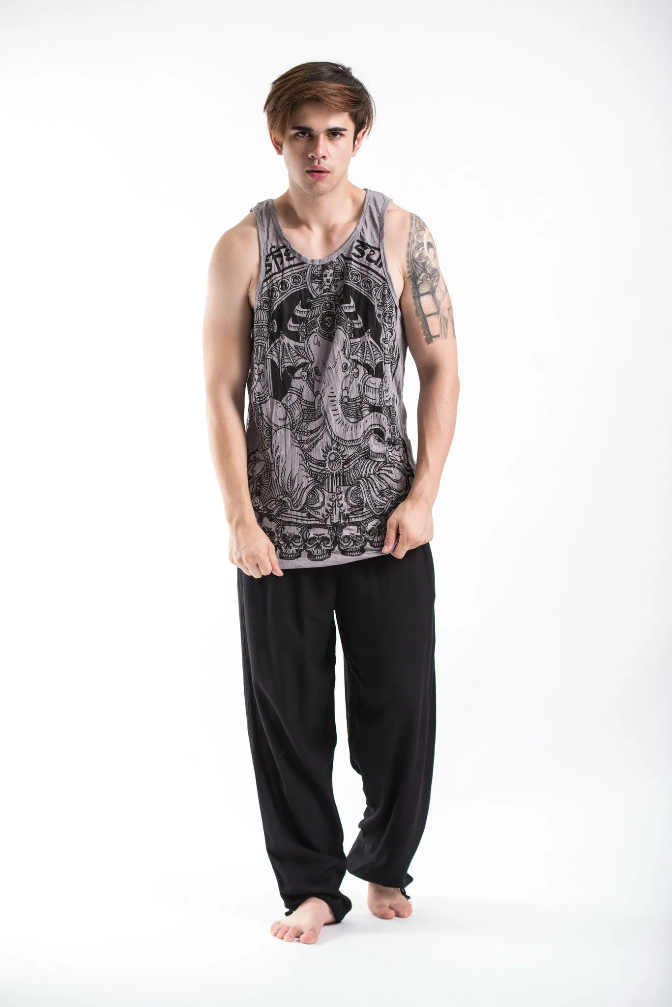 Mens Batman Ganesh Tank Top in Gray