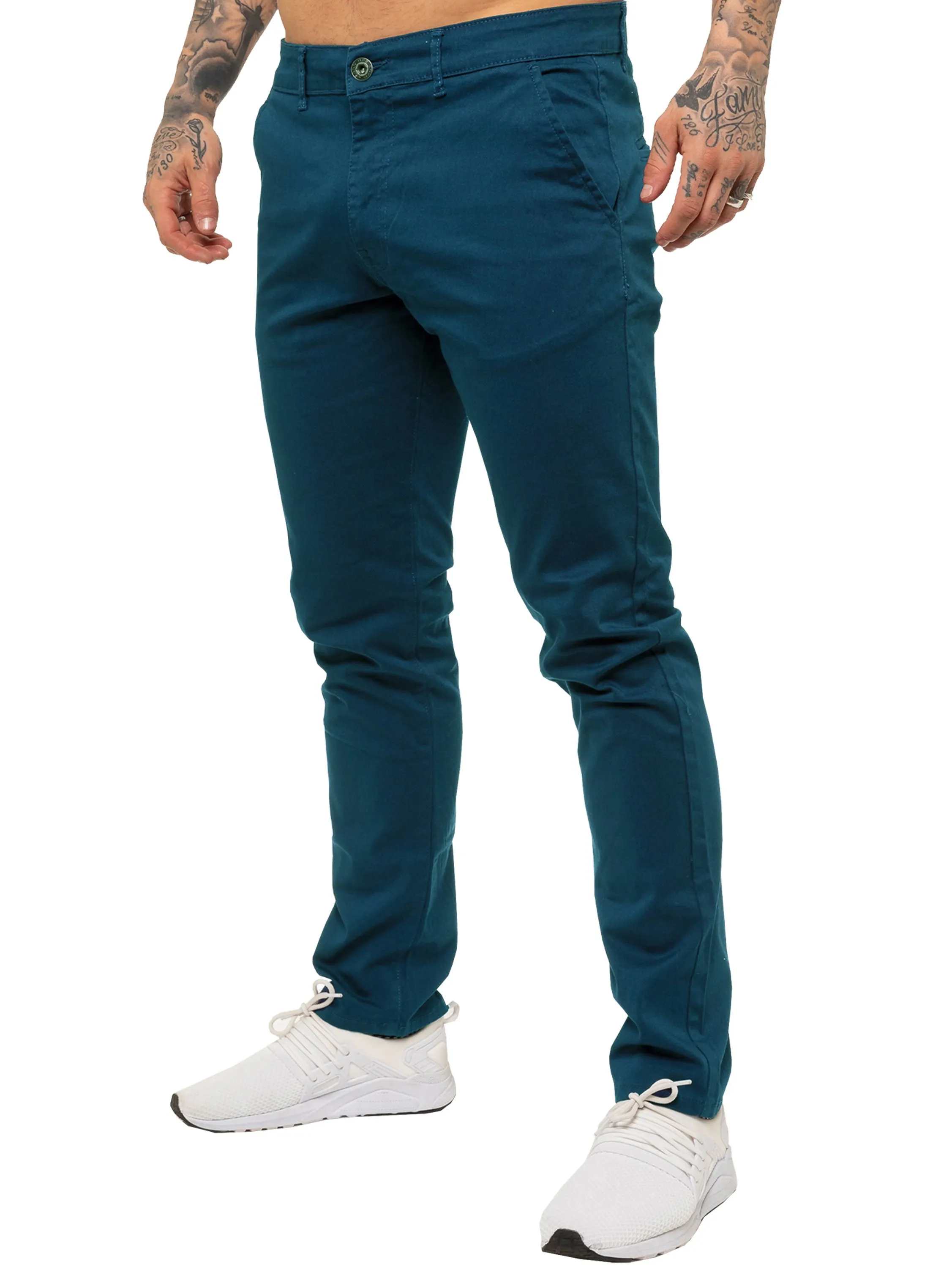 Mens Chinos Slim Fit Stretch Jeans | Enzo Designer Menswear