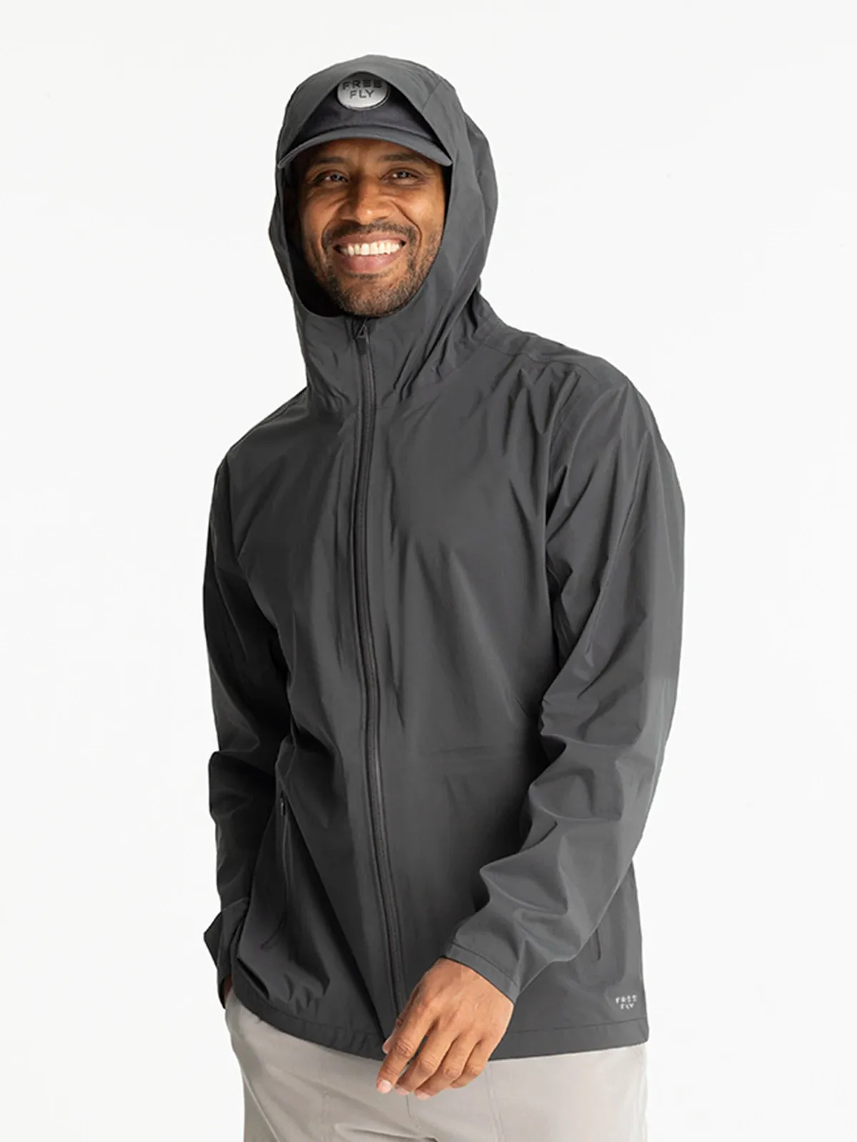 Men's Cloudshield Rain Jacket - Black Sand