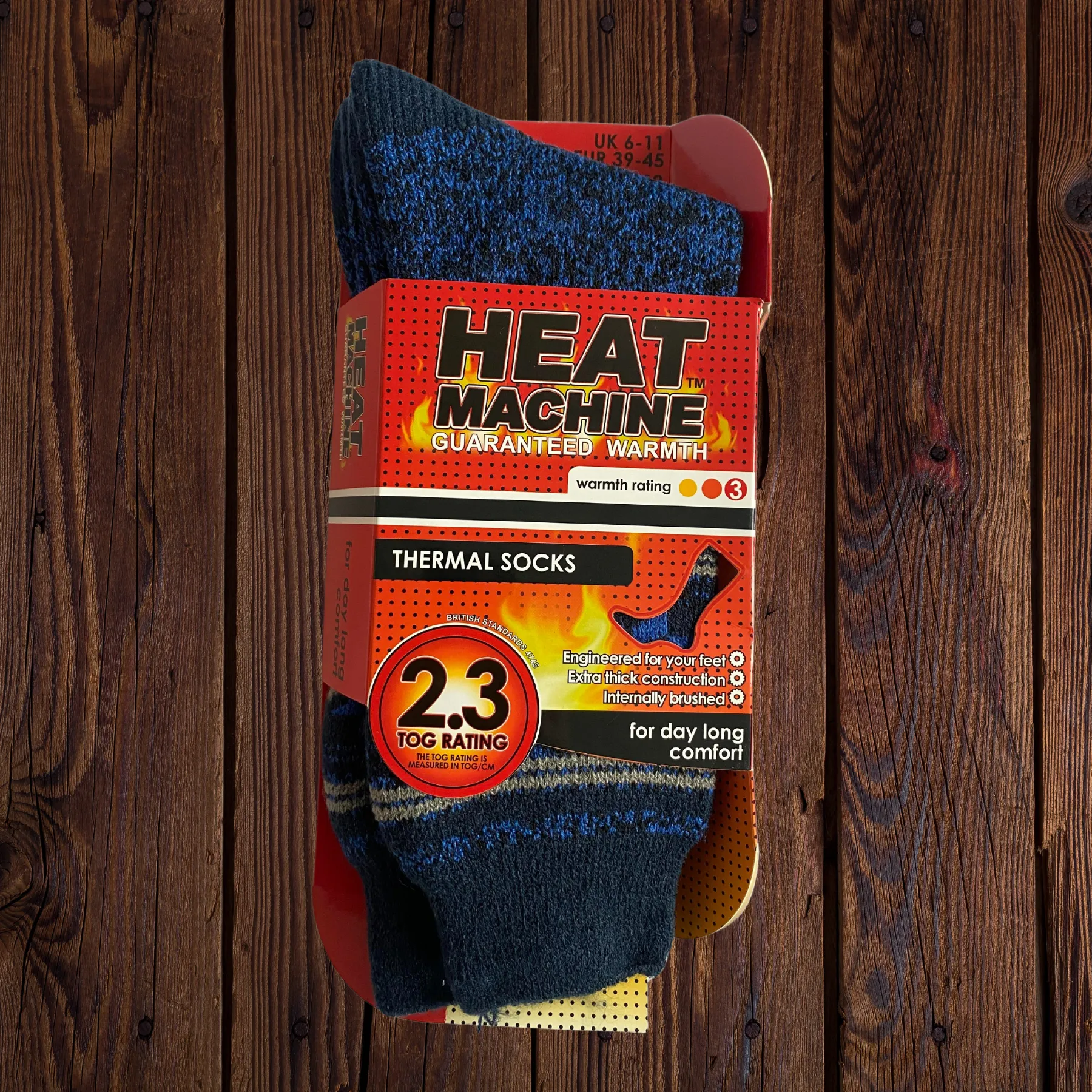 Mens Heat Machine Socks Thermal Tog 2.3 Warm Winter Socks 2627