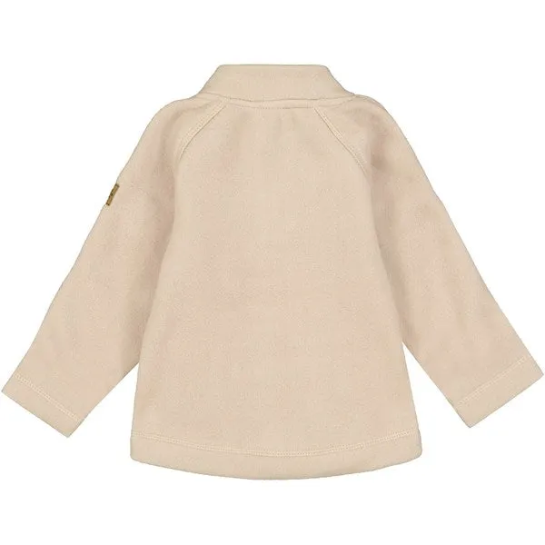 Mikk-Line Cotton Fleece Jacket Warm Taupe