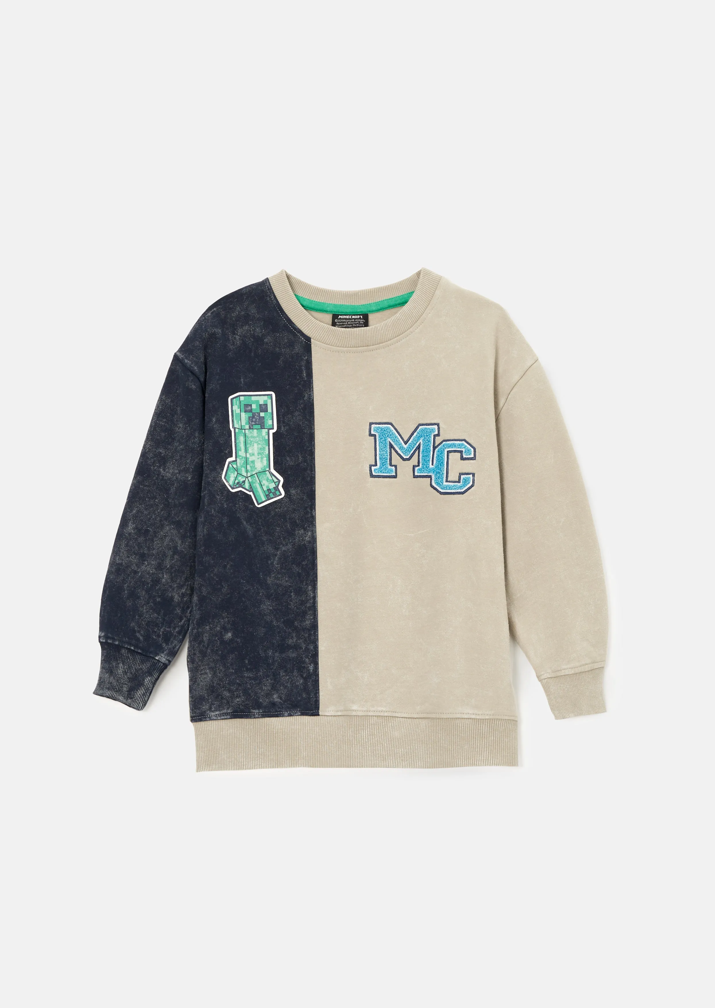 Minecraft Blue Washed Block Sweat