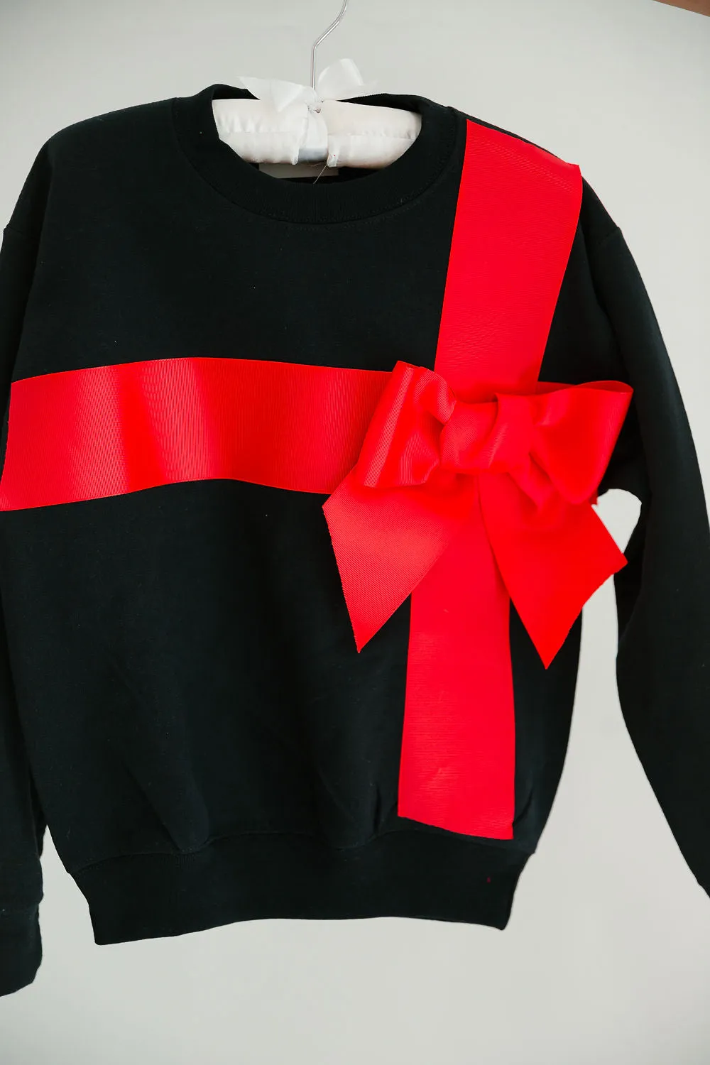 MINI KIDS HOLIDAY SEASON BLACK PULLOVER