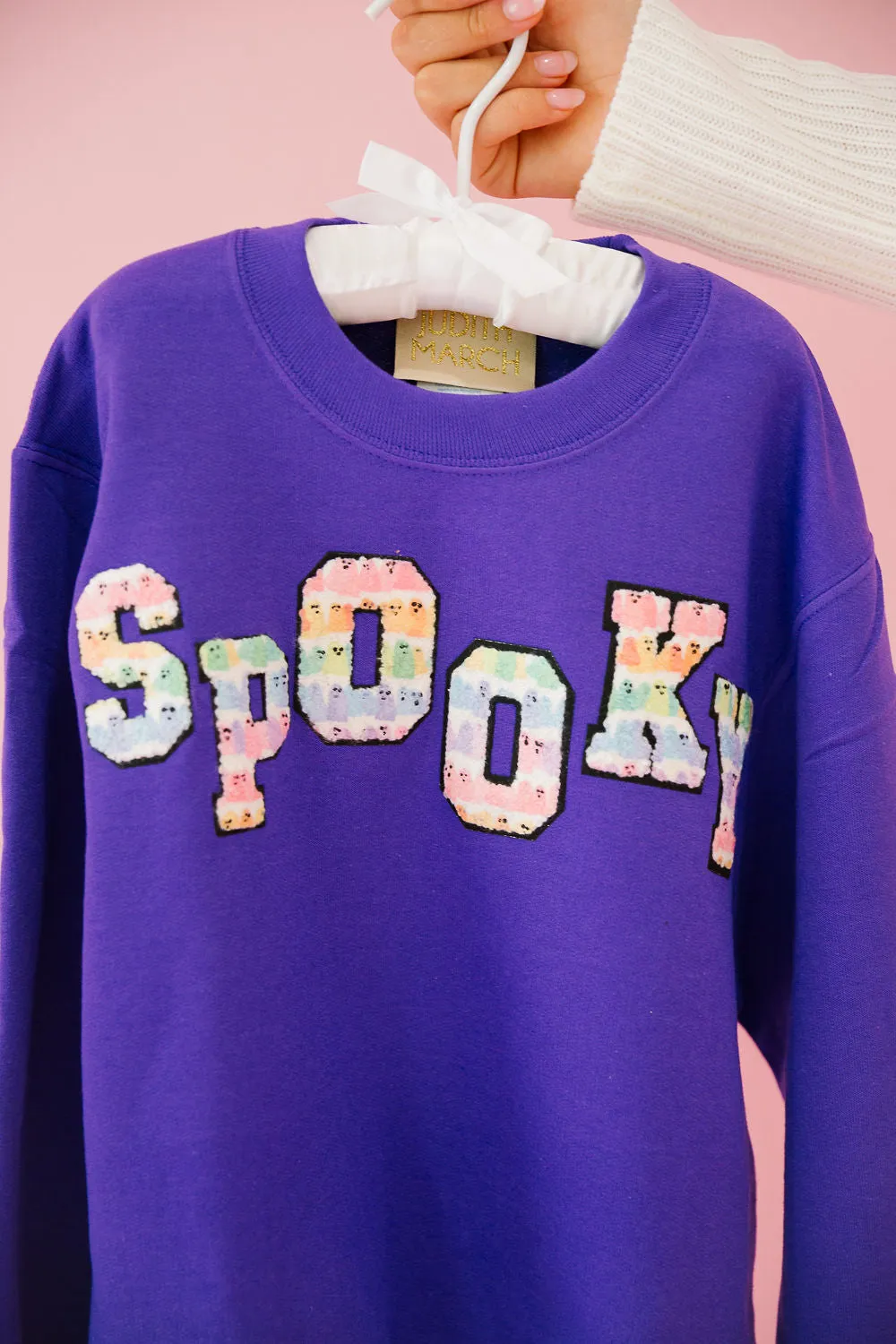 MINI KIDS SPOOKY PURPLE PULLOVER