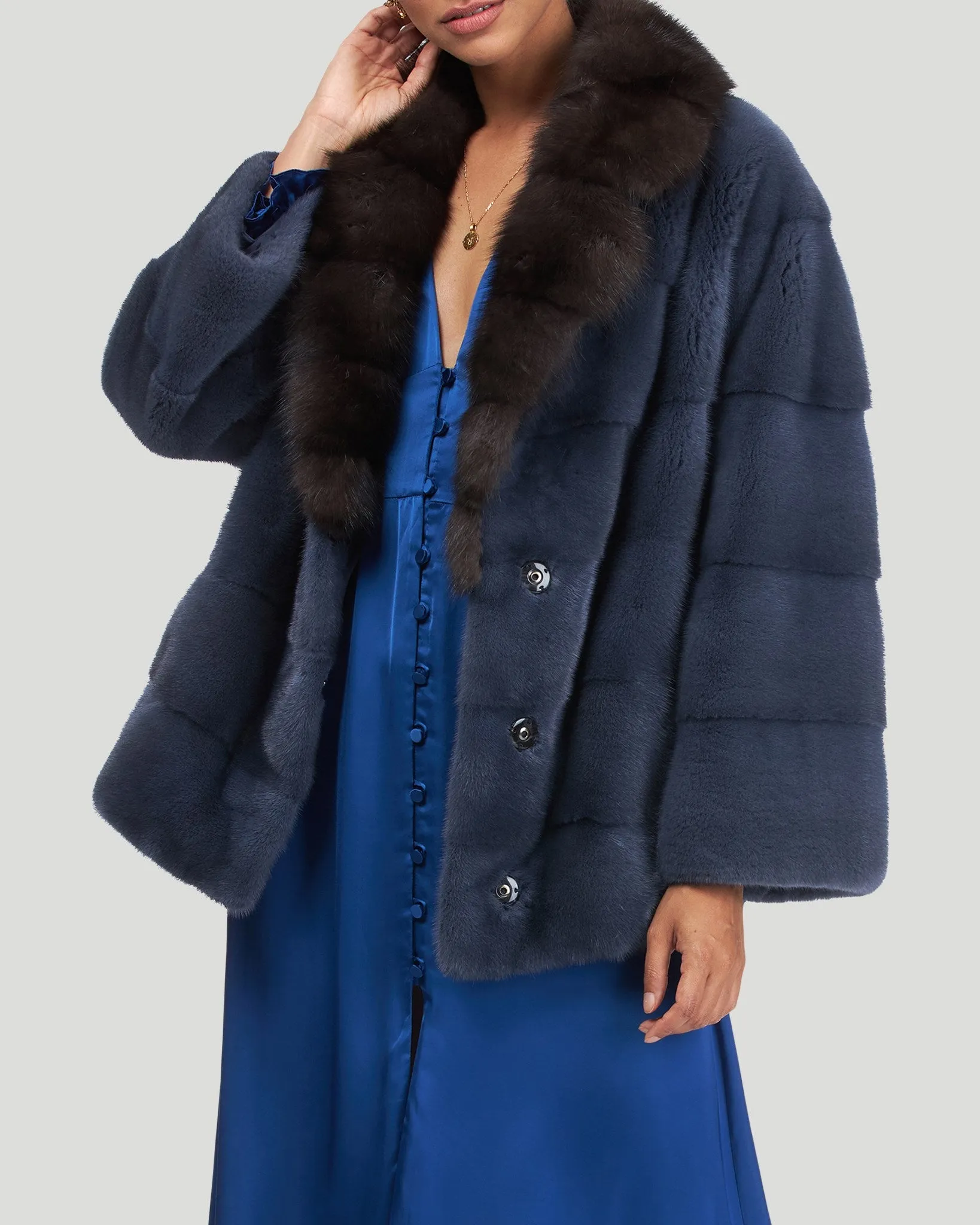 Mink Jacket with Sable Collar