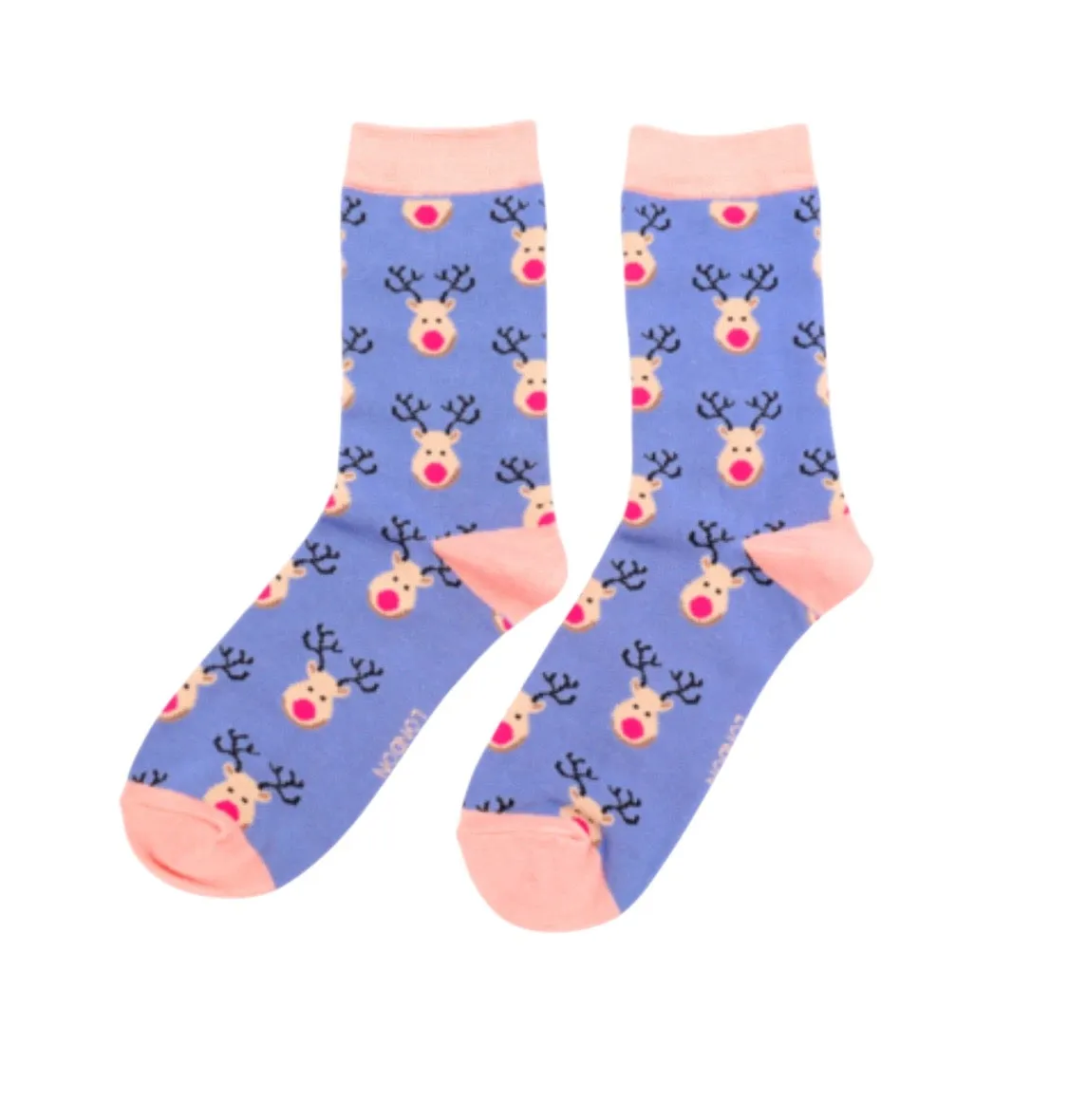 Miss Sparrow Reindeer Bamboo Socks (3 Colours)