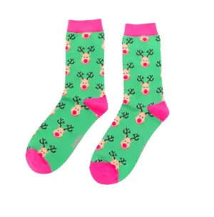 Miss Sparrow Reindeer Bamboo Socks (3 Colours)