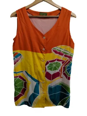 [M/L] Vintage Esprit Beach Umbrella Tank Top