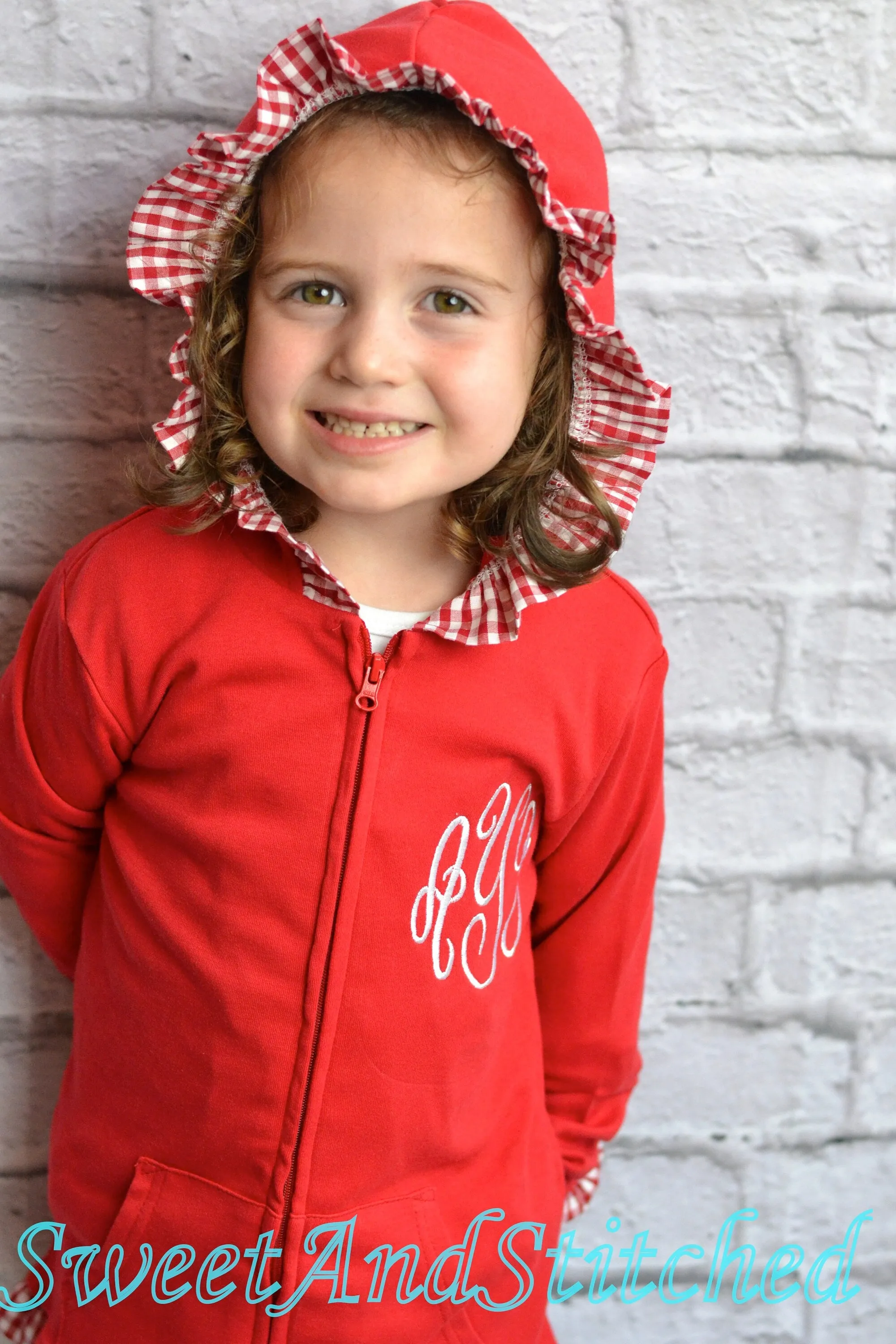 Monogrammed Girls Jacket, Monogrammed zip up hoodie, Monogrammed sweatshirt or pullover - Girls fall jacket, Monogrammed Christmas jacket