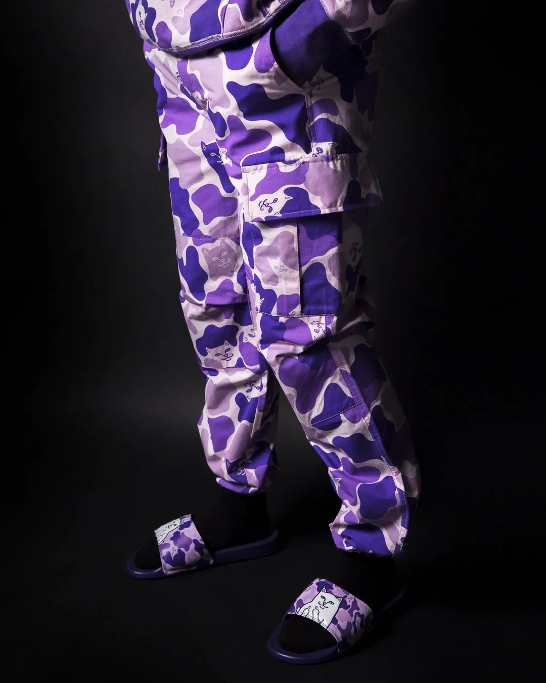 Nermal Camo Cargo Pants (Purple)