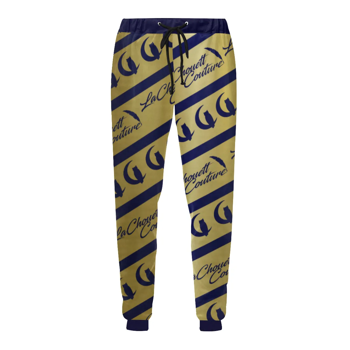 NICE ONE BLUGLD Men's All Over Print Sweatpants