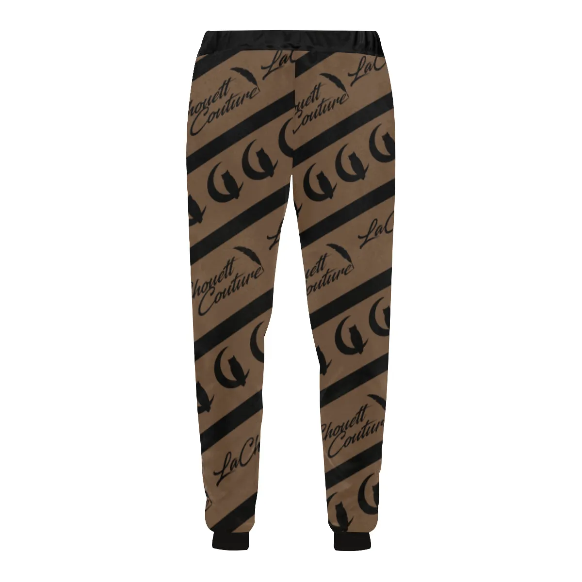 NICE ONE BROWN Men's All Over Print Sweatpants