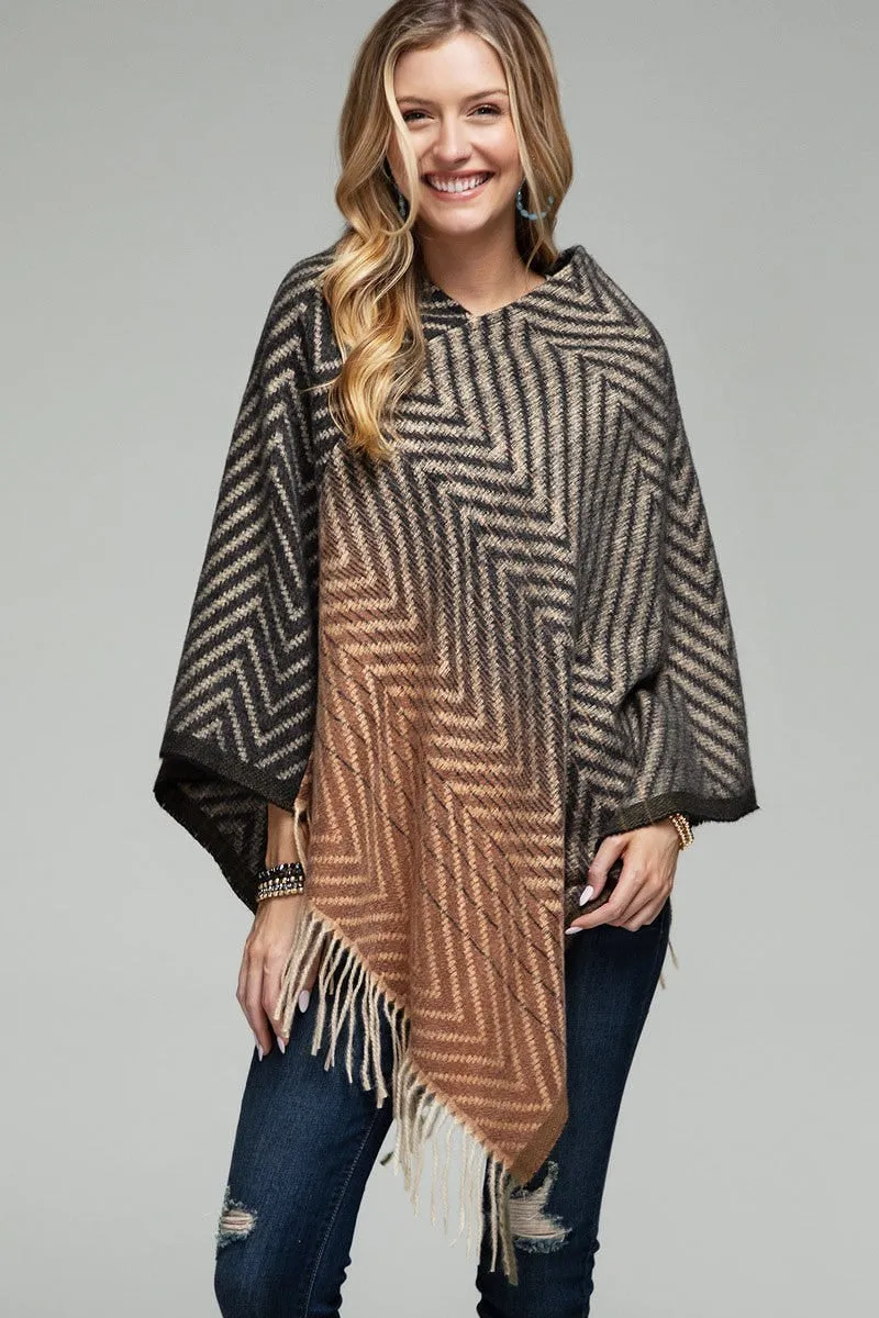 Ombre Poncho