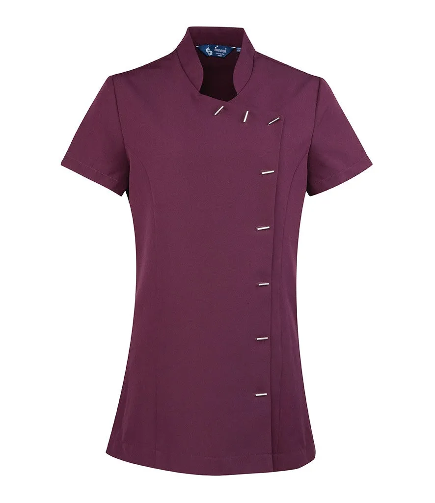 'Orchid' Beauty & Spa Tunic Asymmetric | AUBERGINE