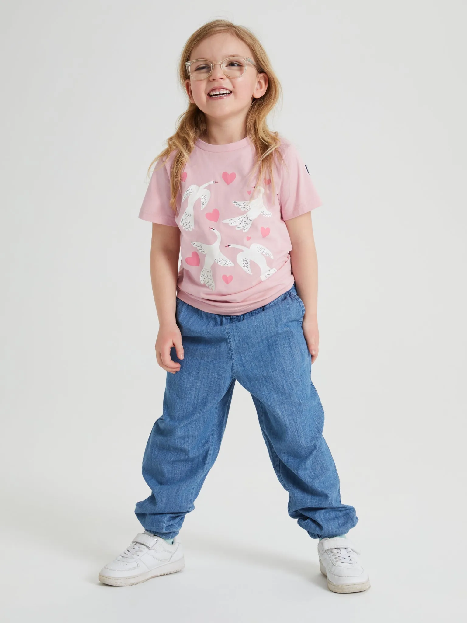 Organic Cotton Kids Bird Print T-Shirt