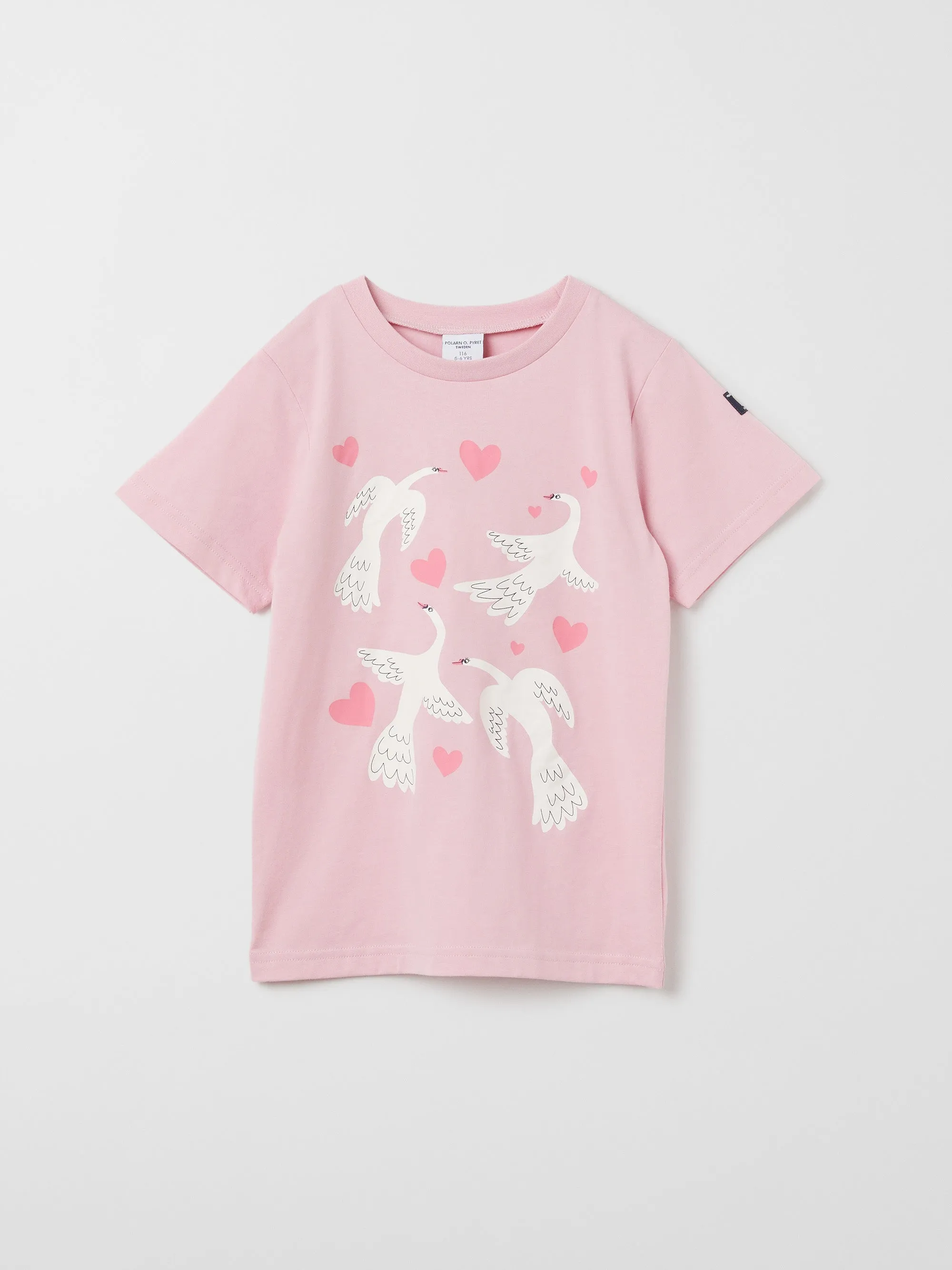 Organic Cotton Kids Bird Print T-Shirt