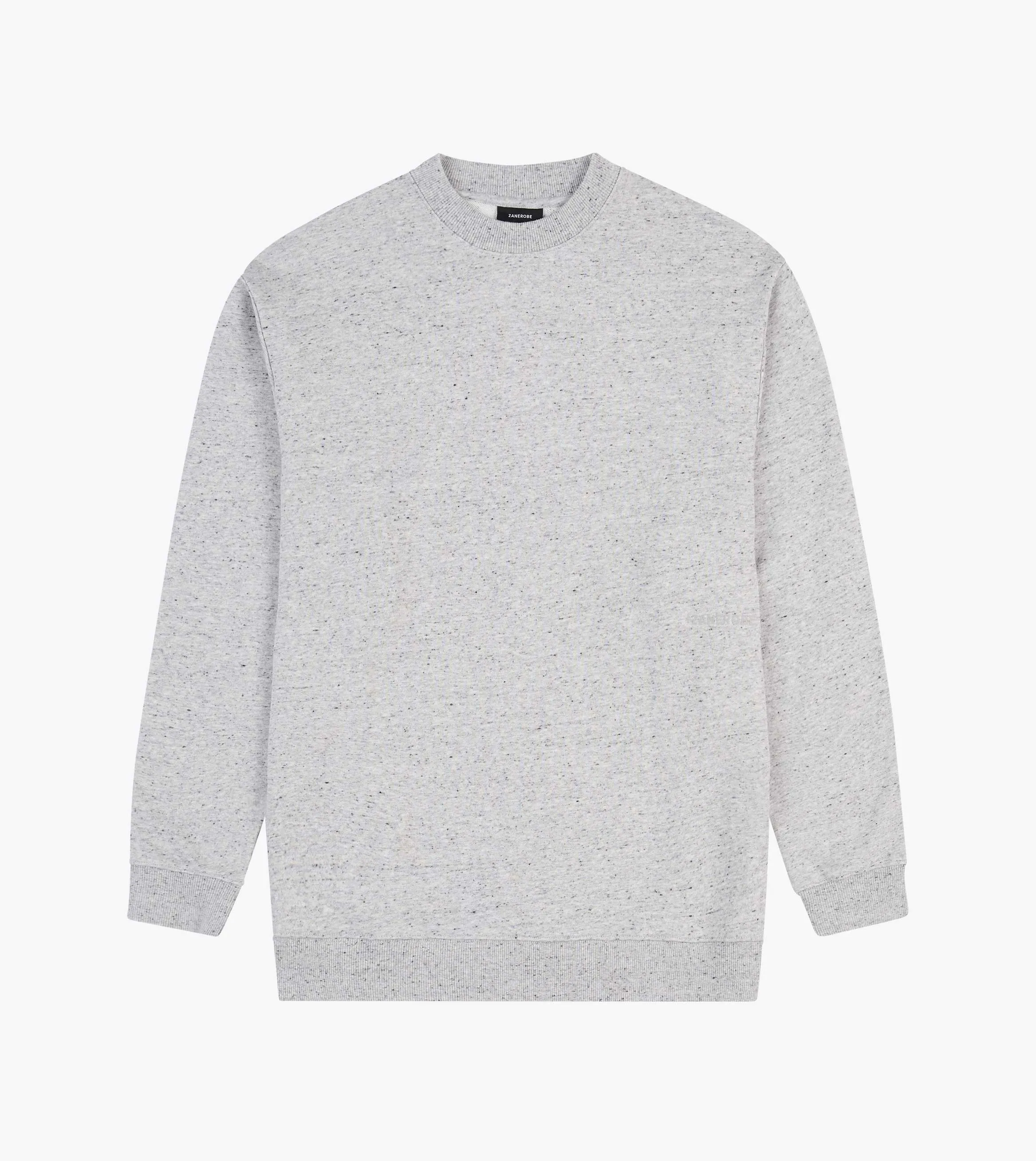 Orgo Crew Sweat Space Grey Nep