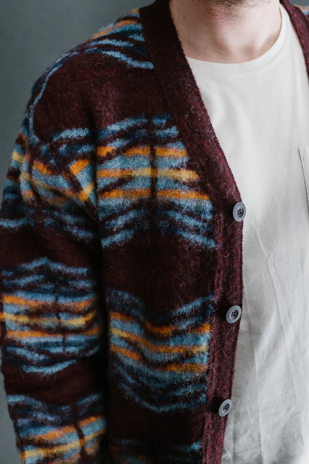 Out of this World Cardigan - Bordeaux