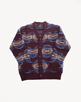 Out of this World Cardigan - Bordeaux