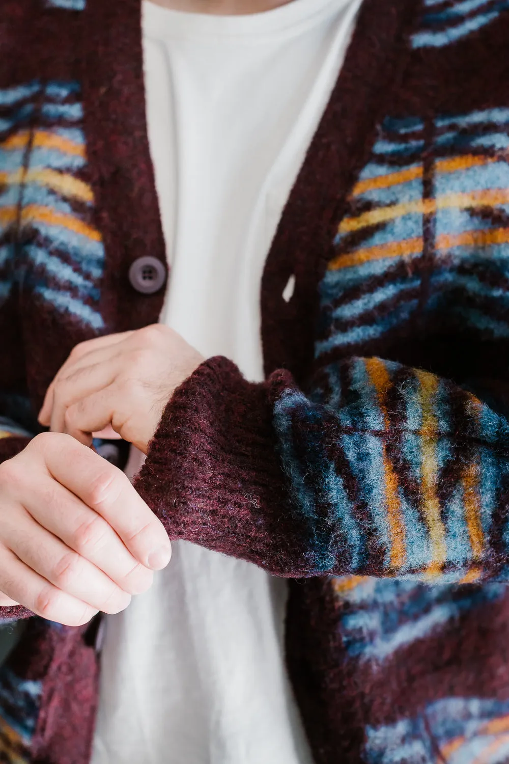 Out of this World Cardigan - Bordeaux