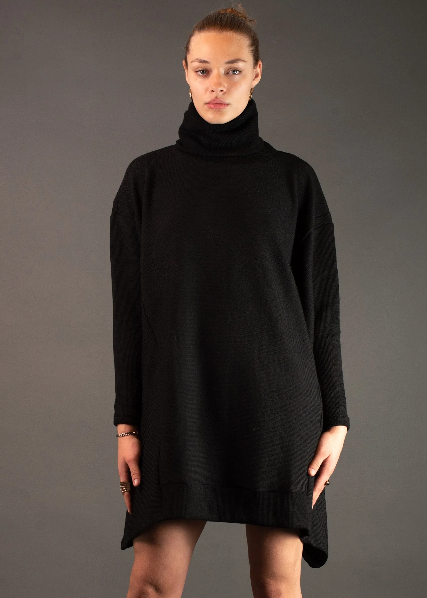 Oversized Turtleneck Tunic