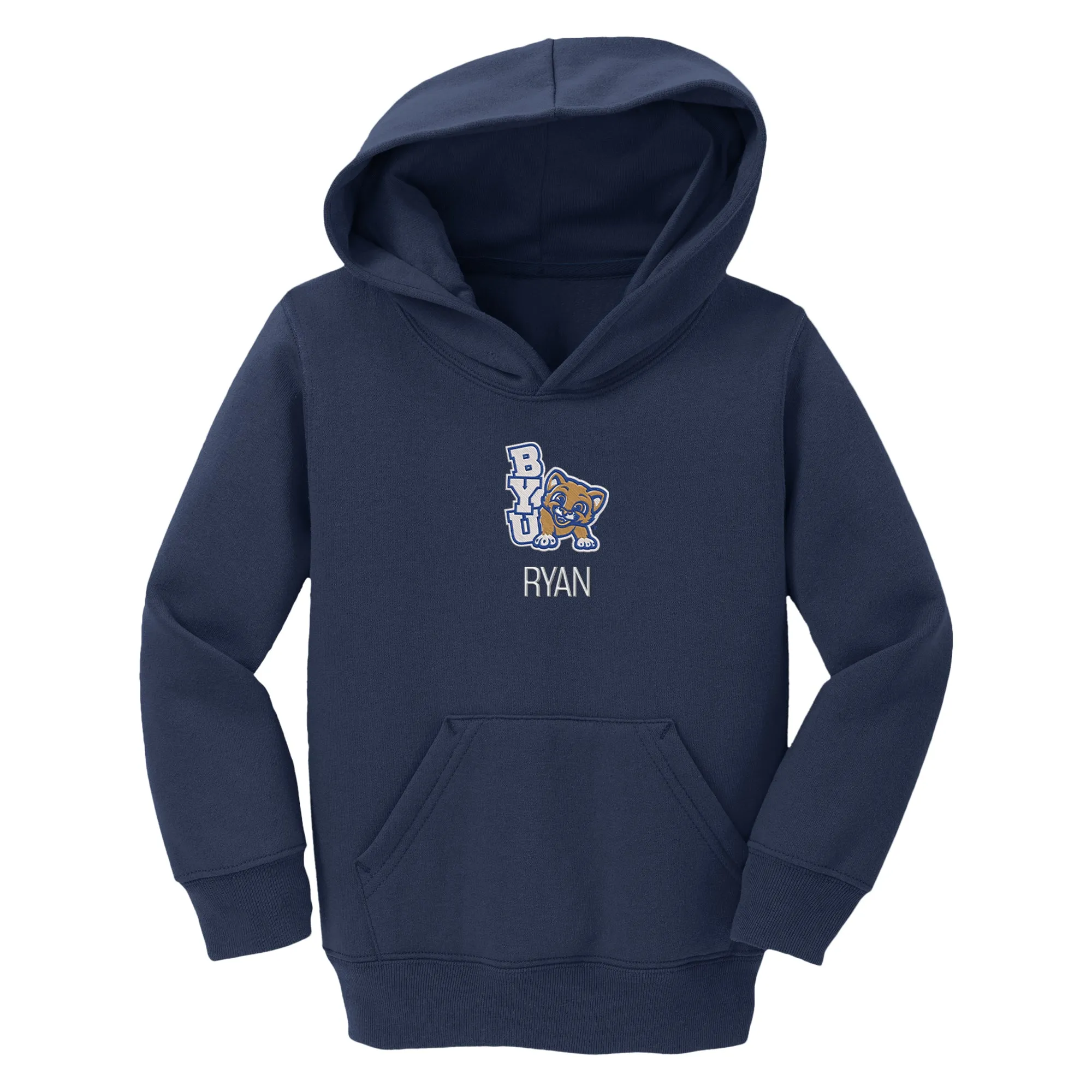 Personalized Brigham Young Cougars Youth Toddler Pullover Sweatshirt