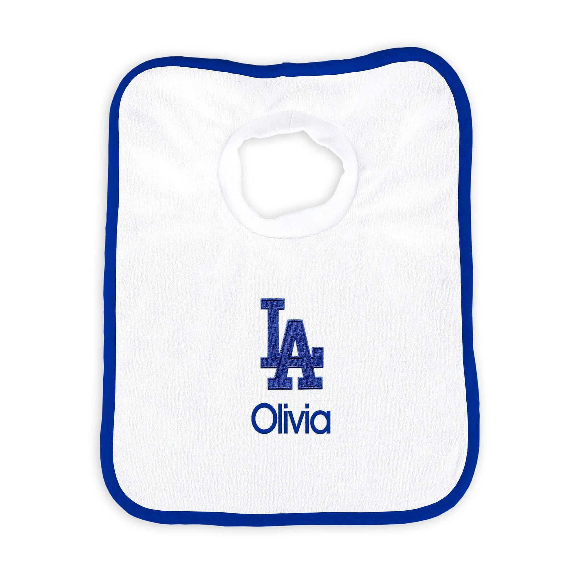 Personalized Los Angeles Dodgers Pullover Bib