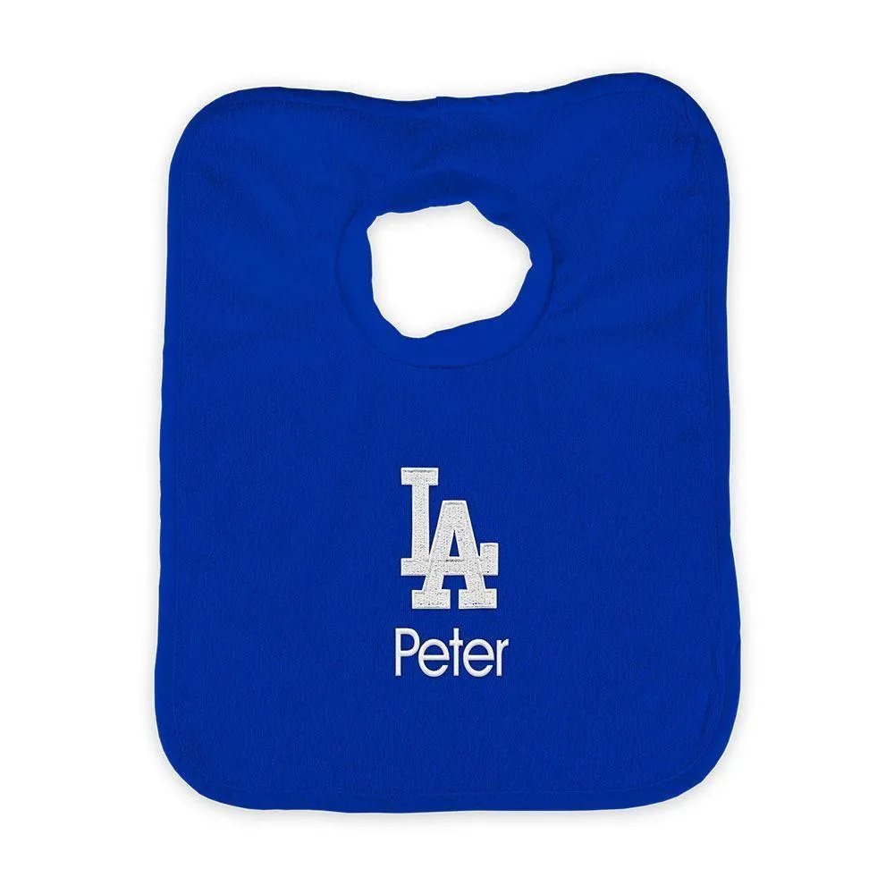 Personalized Los Angeles Dodgers Pullover Bib