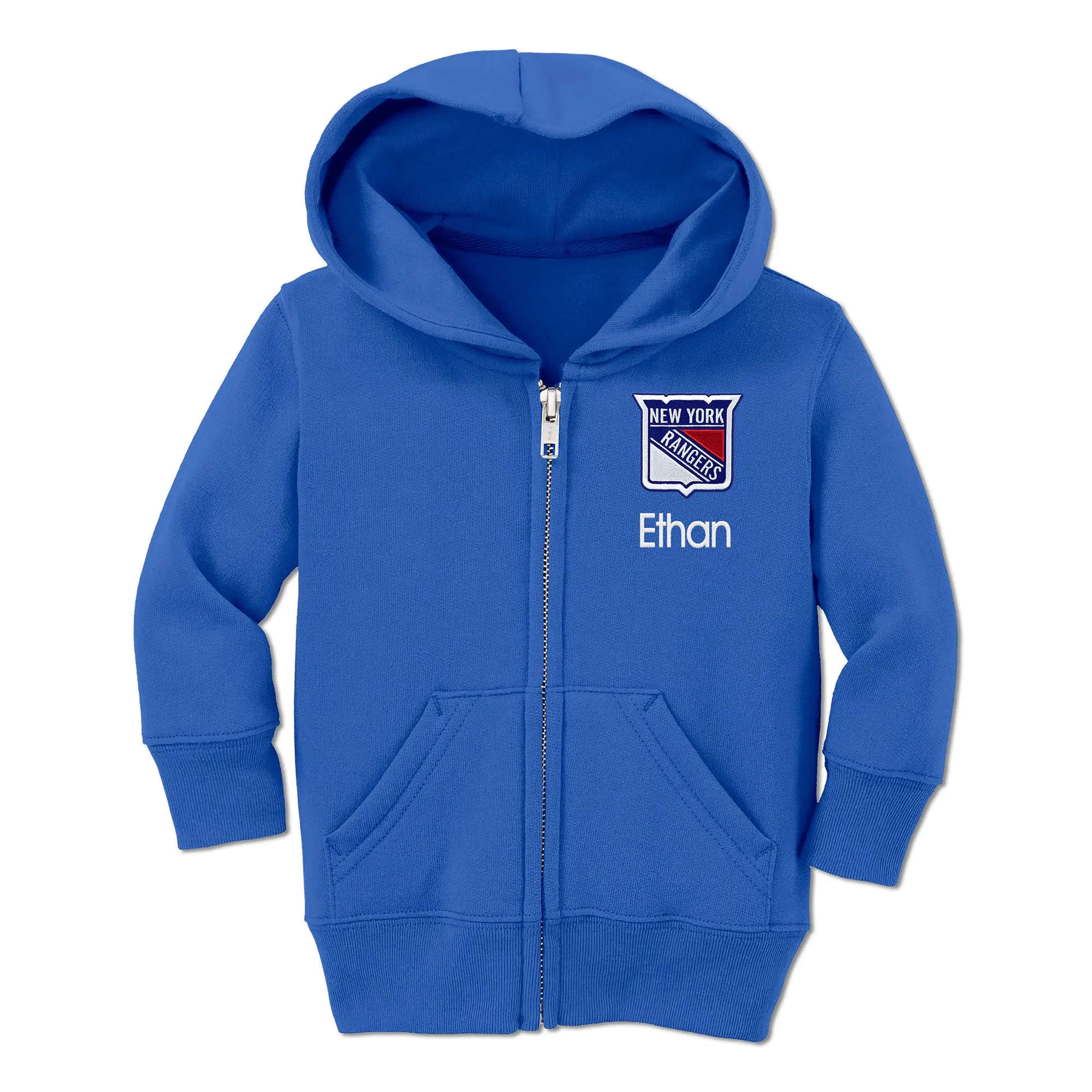 Personalized New York Rangers Toddler Full-Zip Hooded Sweatshirt