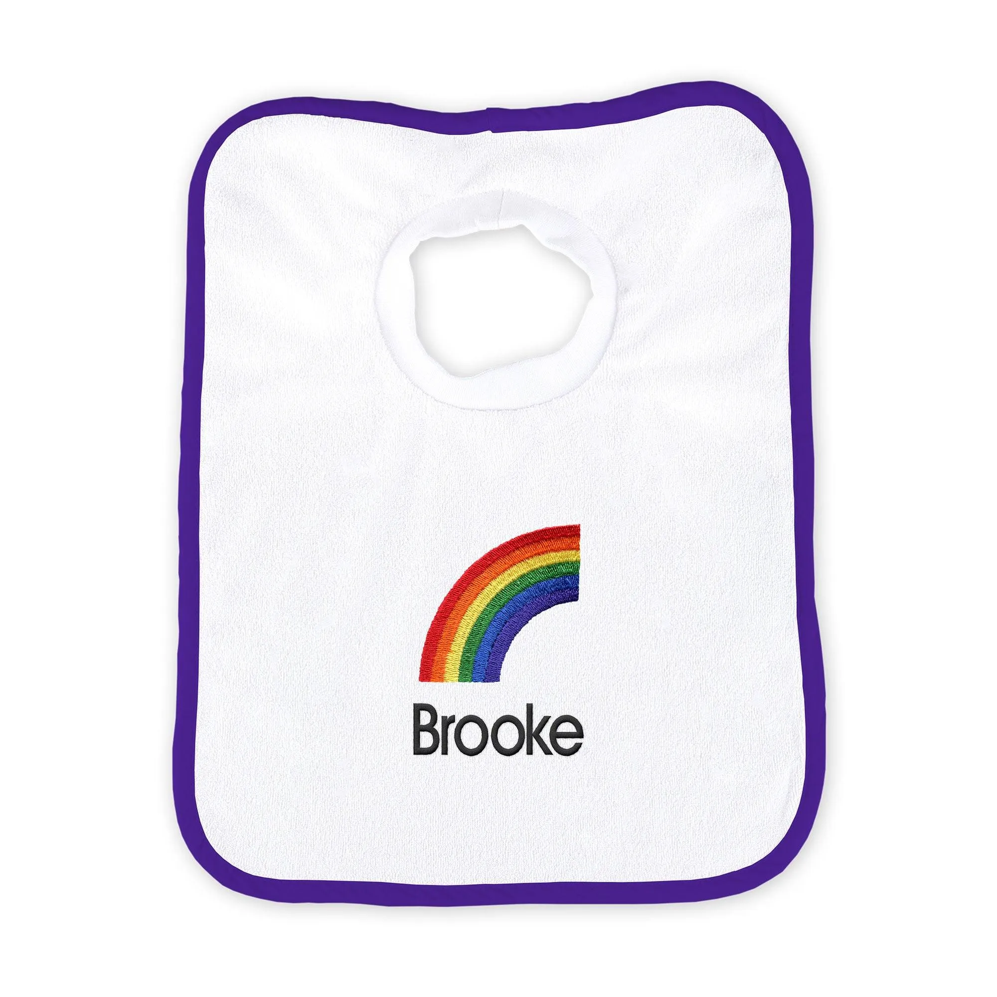 Personalized Rainbow Emoji Bib