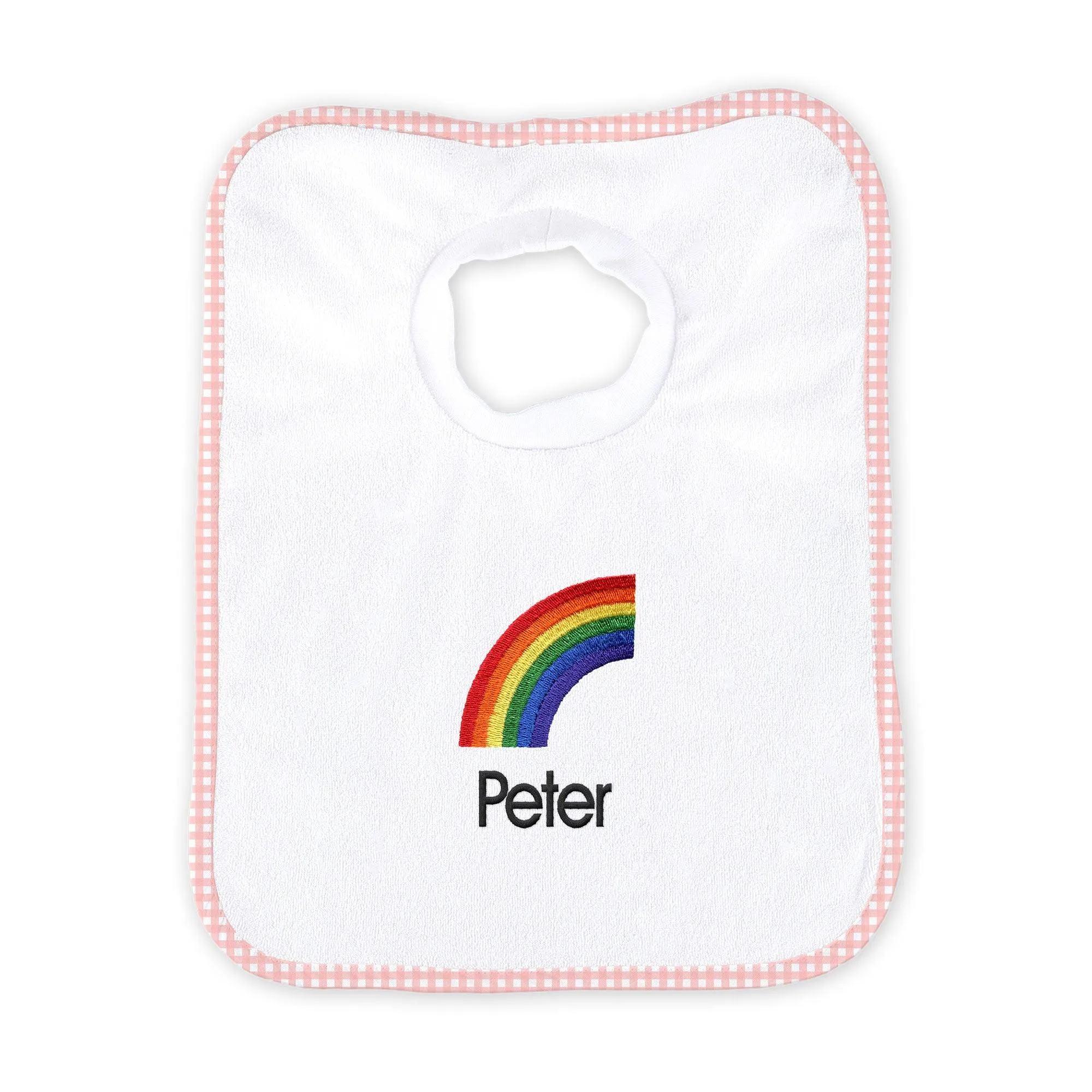 Personalized Rainbow Emoji Bib