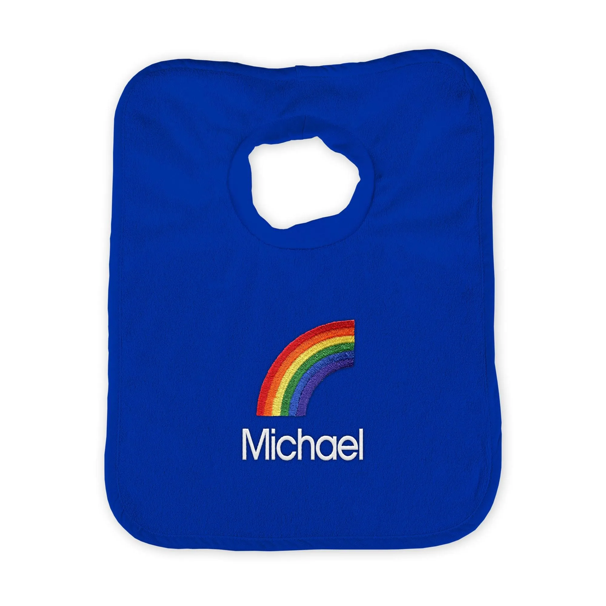 Personalized Rainbow Emoji Bib